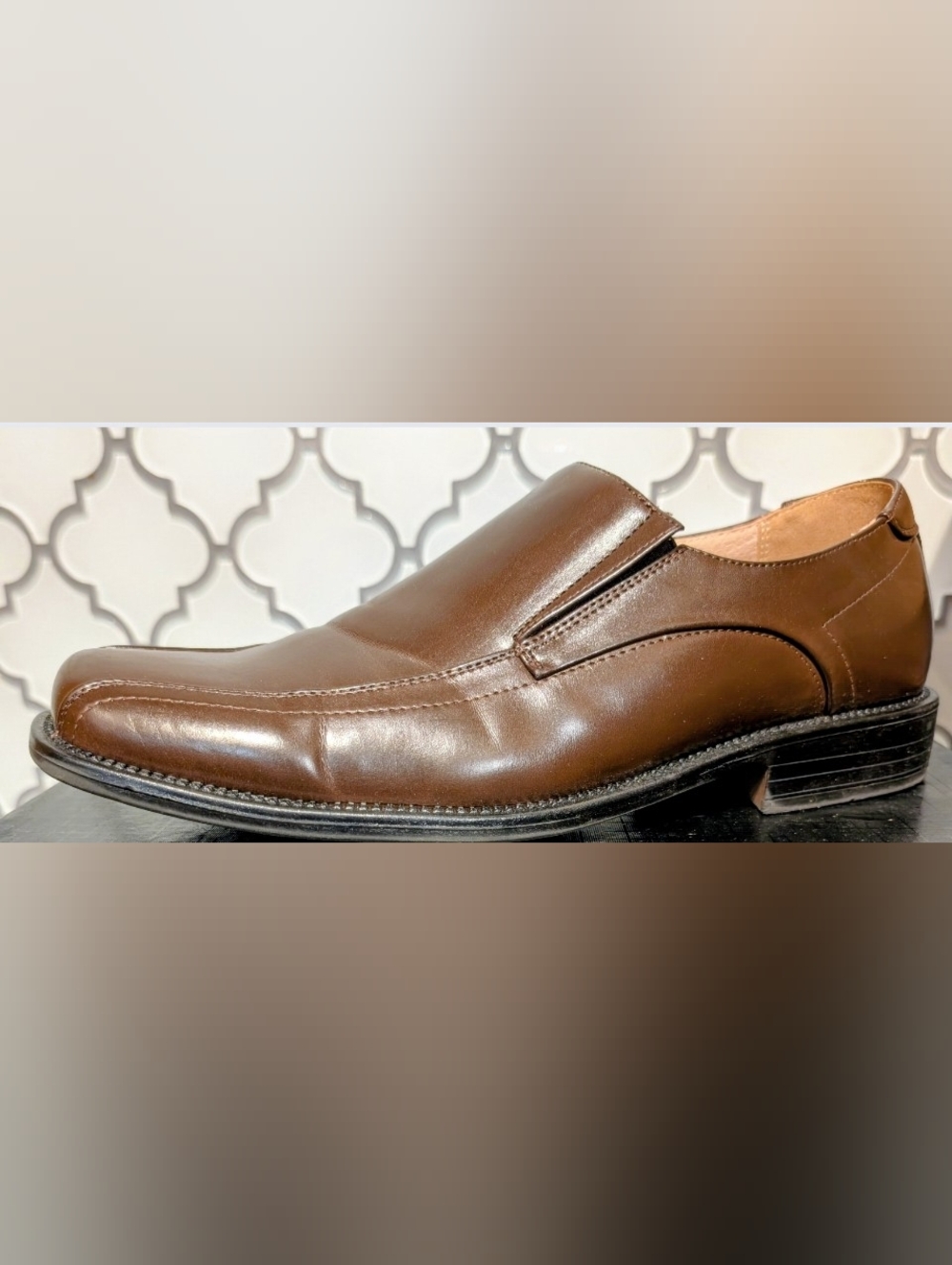 Bruno Marc Brown Slip-On Leather Loafers for Men